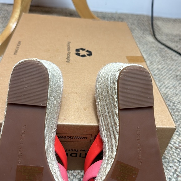 Vince Camuto Women's Molisana Espadrille Wedge Sandal - Tiger Lily -Size 10 - Picture 9 of 16